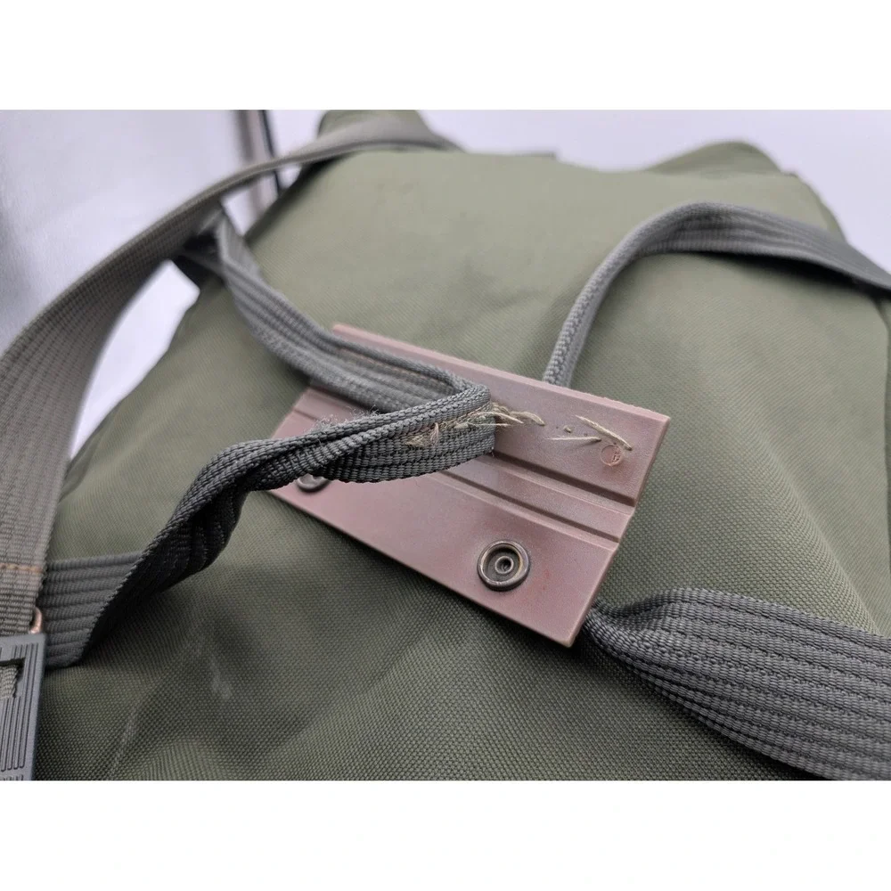 Vintage 90s JEEP Wrangler Army Green Large Duffle Bag Travel Luggage